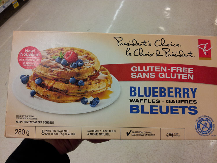 Gaufre sans gluten bleuets - Choix du président